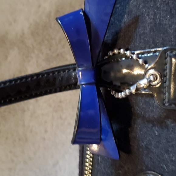 Coach Wool Satchel Hand Bag - Picture 8 of 16